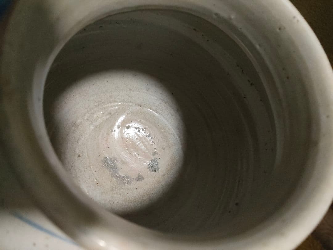 李朝白磁壺　時代物　骨董　朝鮮美術