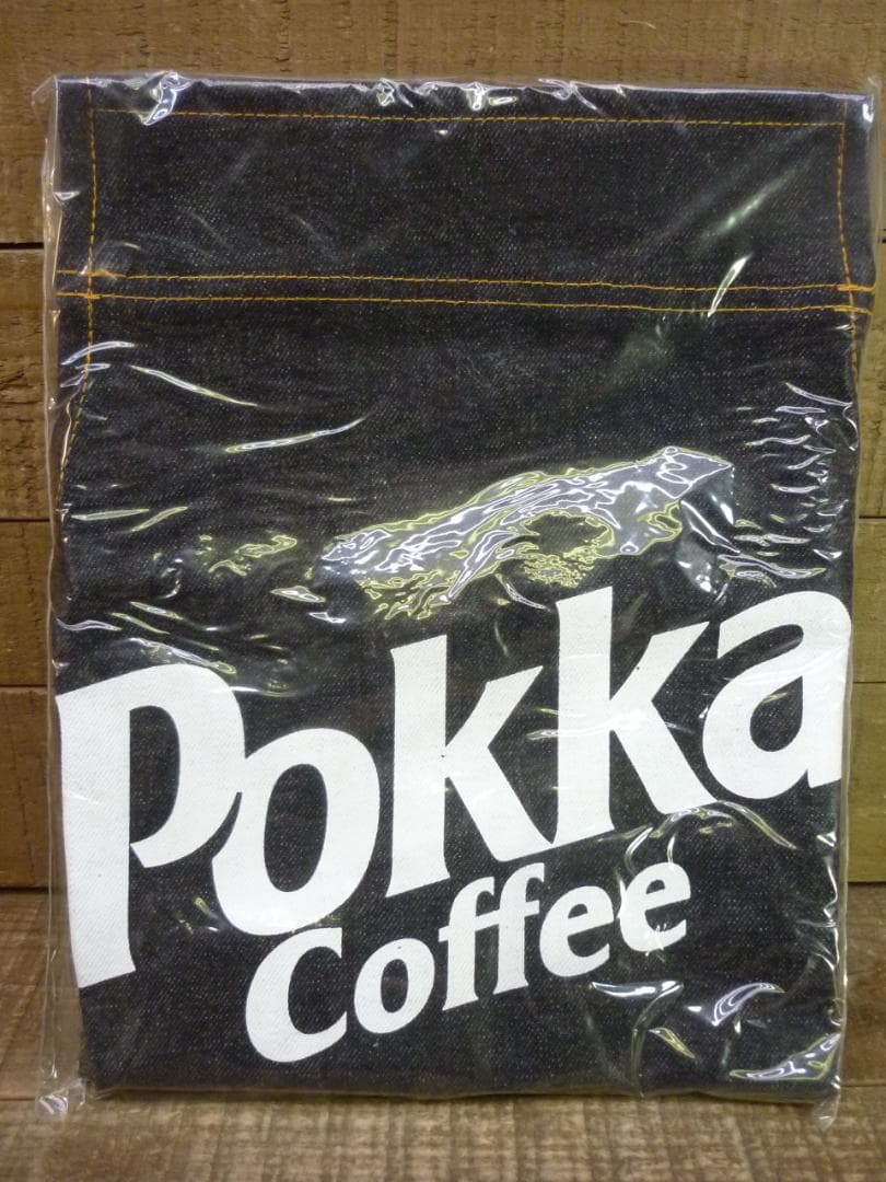 ポッカ コーヒー デニム ワークエプロン ５枚セット ノベルティ 缶コーヒー