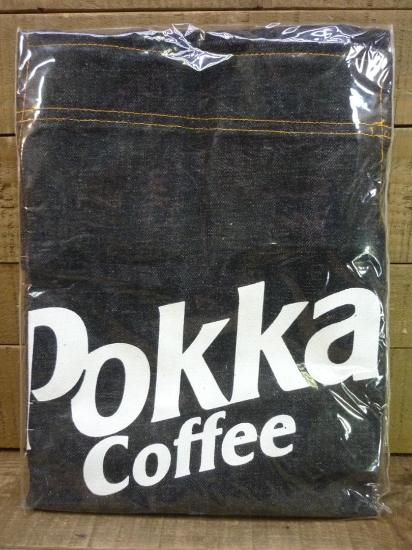 ポッカ コーヒー デニム ワークエプロン ５枚セット ノベルティ 缶コーヒー