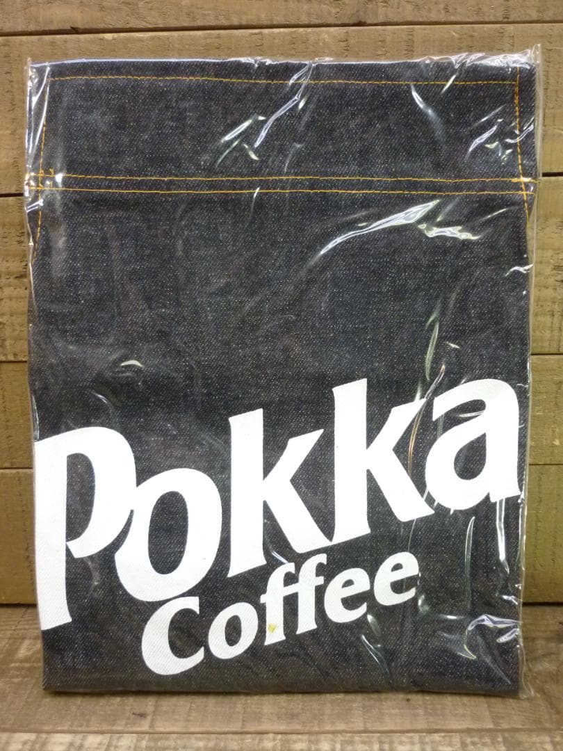 ポッカ コーヒー デニム ワークエプロン ５枚セット ノベルティ 缶コーヒー