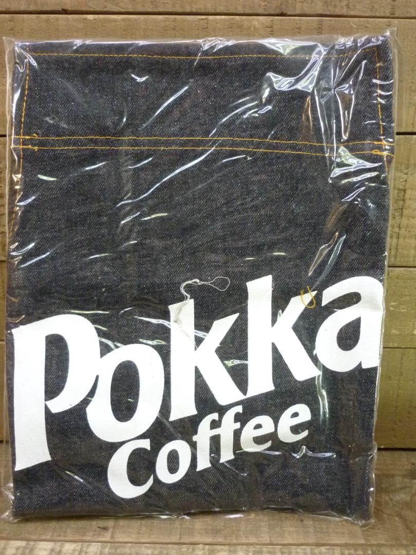 ポッカ コーヒー デニム ワークエプロン ５枚セット ノベルティ 缶コーヒー