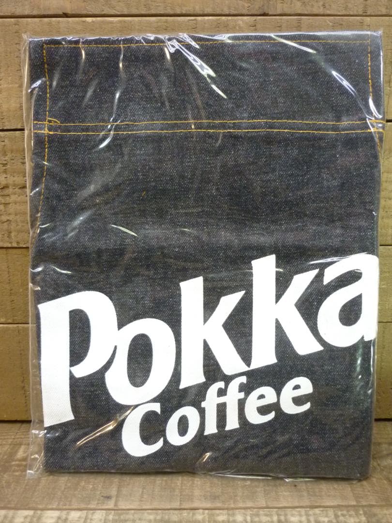 ポッカ コーヒー デニム ワークエプロン ５枚セット ノベルティ 缶コーヒー