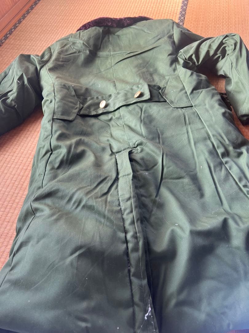 実物　中越戦争時代85式中国軍ロングコート　人民服ダブルブレスト モッズコート