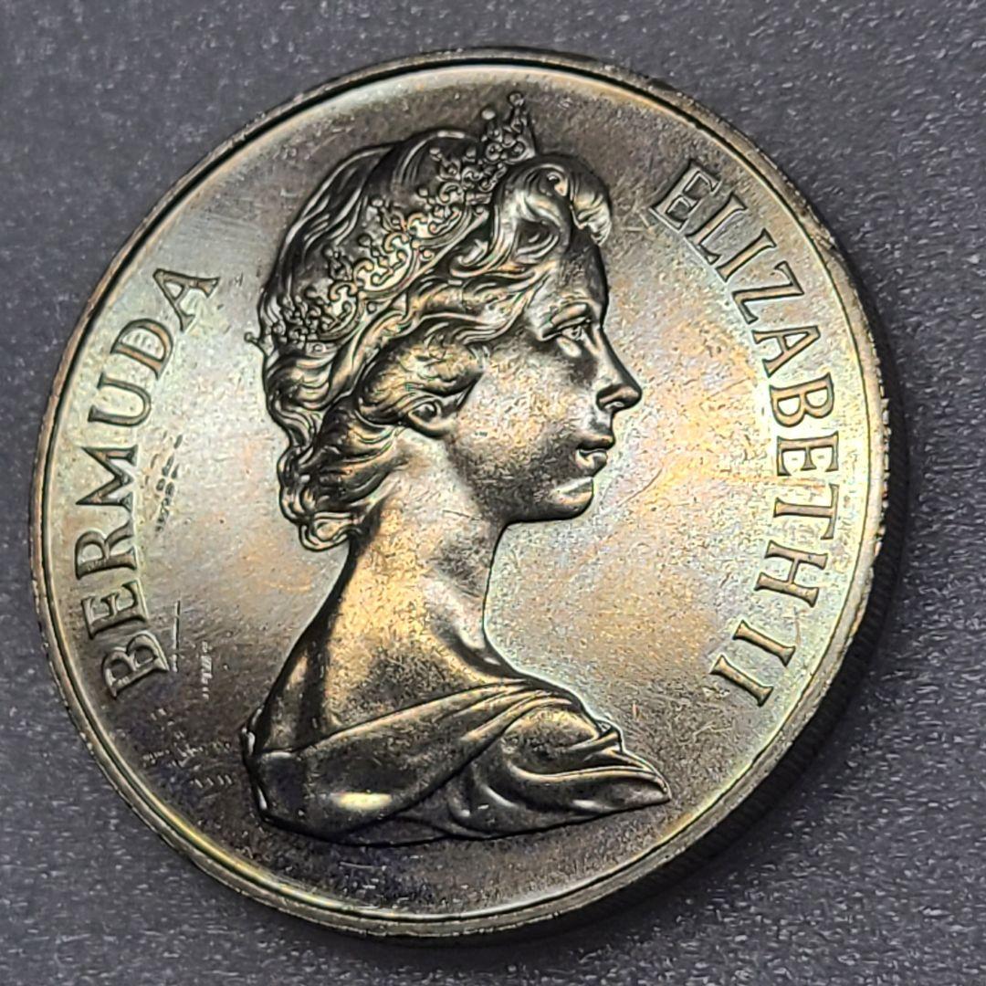 4375. 貴重　 美品　1981年　バミューダ エリザベス　1ドル　大型