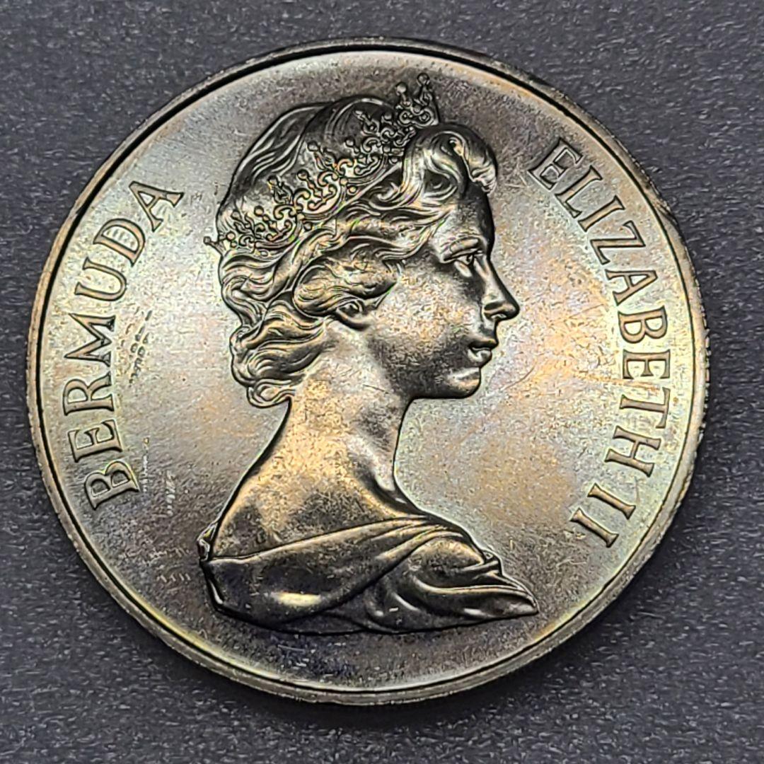 4375. 貴重　 美品　1981年　バミューダ エリザベス　1ドル　大型