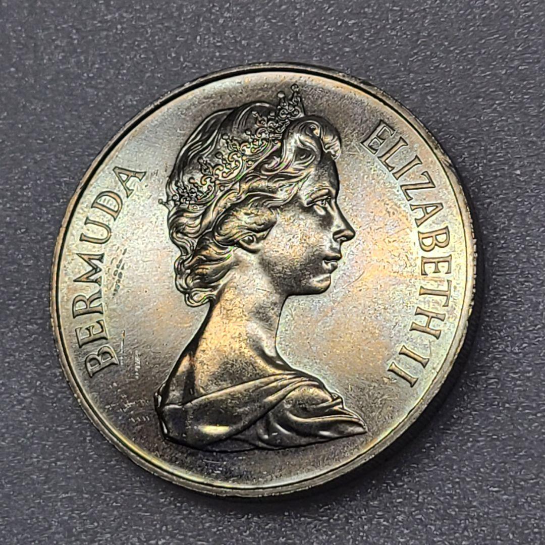 4375. 貴重　 美品　1981年　バミューダ エリザベス　1ドル　大型