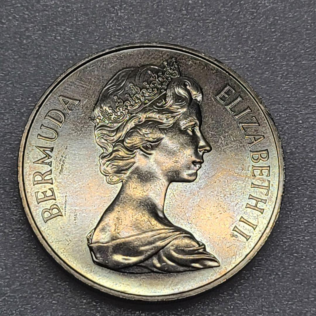 4375. 貴重　 美品　1981年　バミューダ エリザベス　1ドル　大型