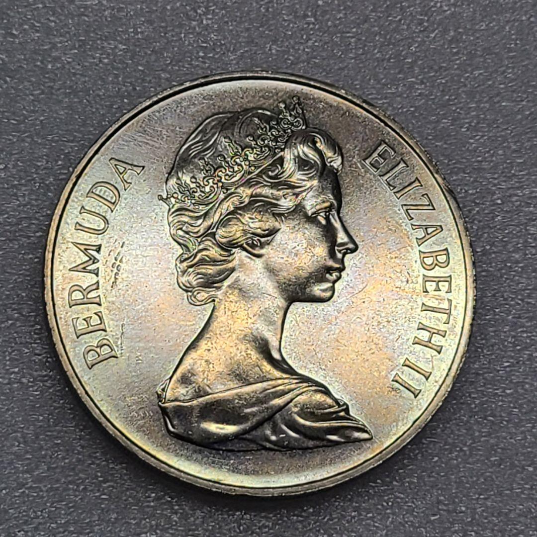 4375. 貴重　 美品　1981年　バミューダ エリザベス　1ドル　大型