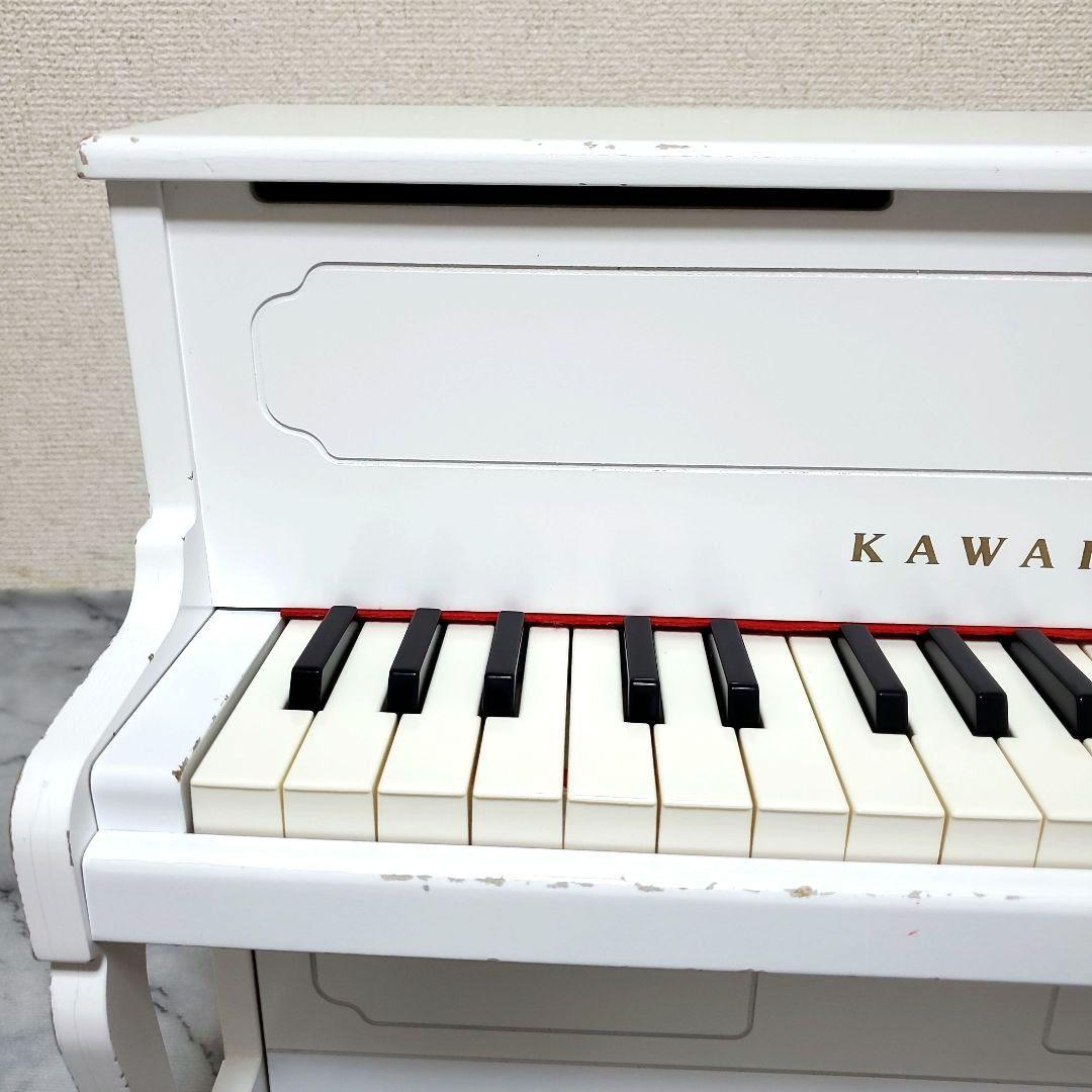 おで カワイ　アップライトピアノ　ミニピアノ　ホワイト