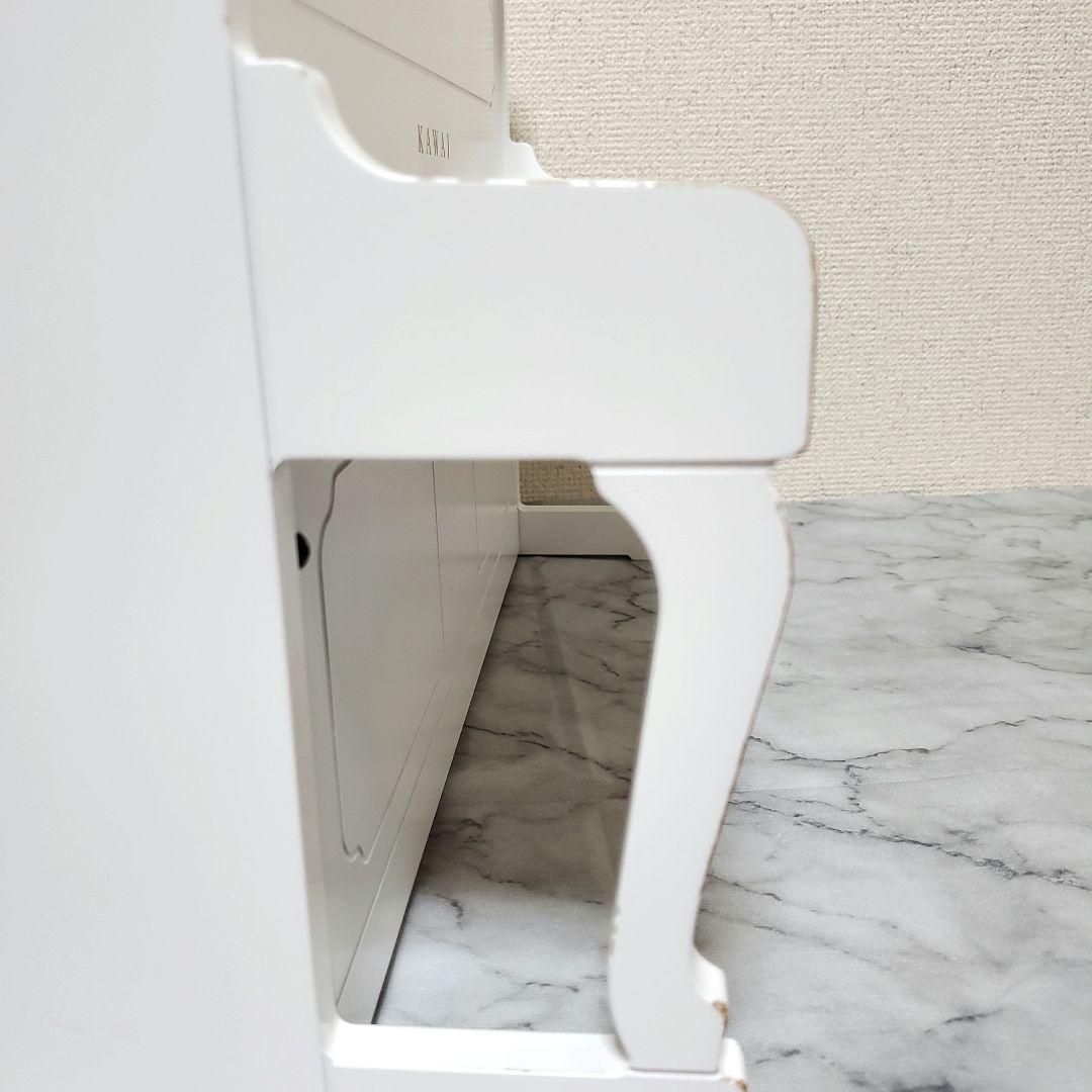 おで カワイ　アップライトピアノ　ミニピアノ　ホワイト