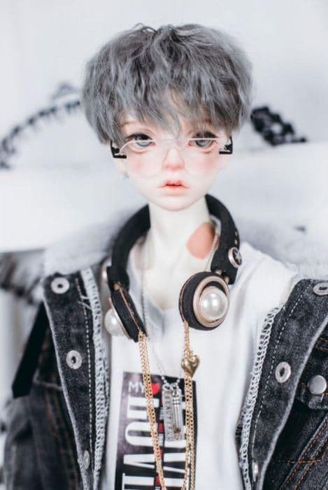 K57 BJD 1/3 人形 ドール　用ウィッグ カツラ 耐熱 ハンドメイド