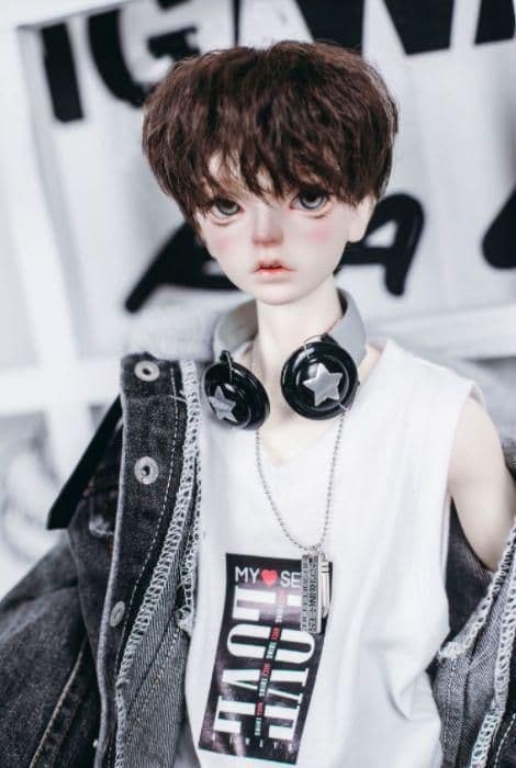 K57 BJD 1/3 人形 ドール　用ウィッグ カツラ 耐熱 ハンドメイド