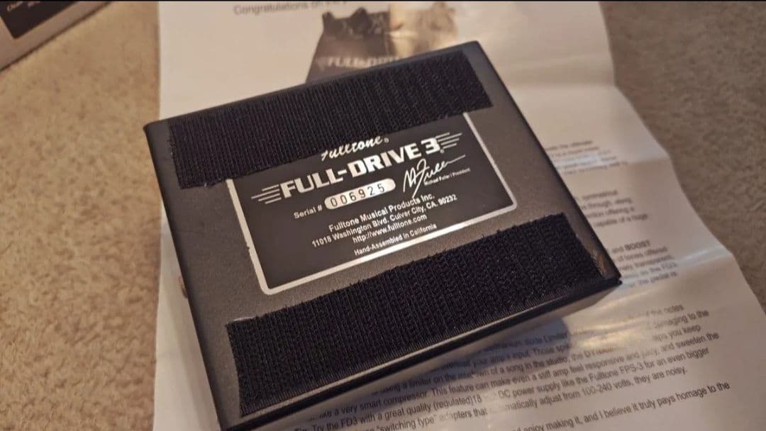 Fulltone FULL-DRIVE3 ギターエフェクター TS ブースター
