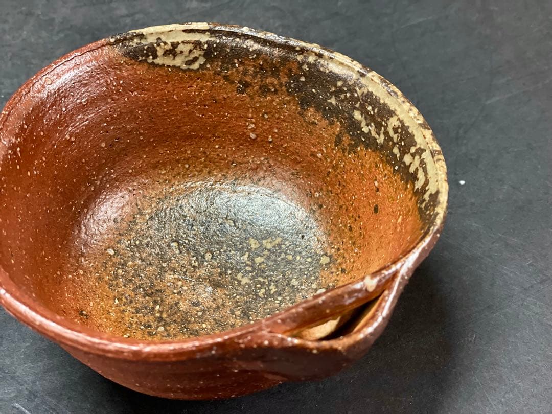 割引❗️「母」 信楽 片口 向付 6客 「三代目 高橋楽斎」 （1205C）