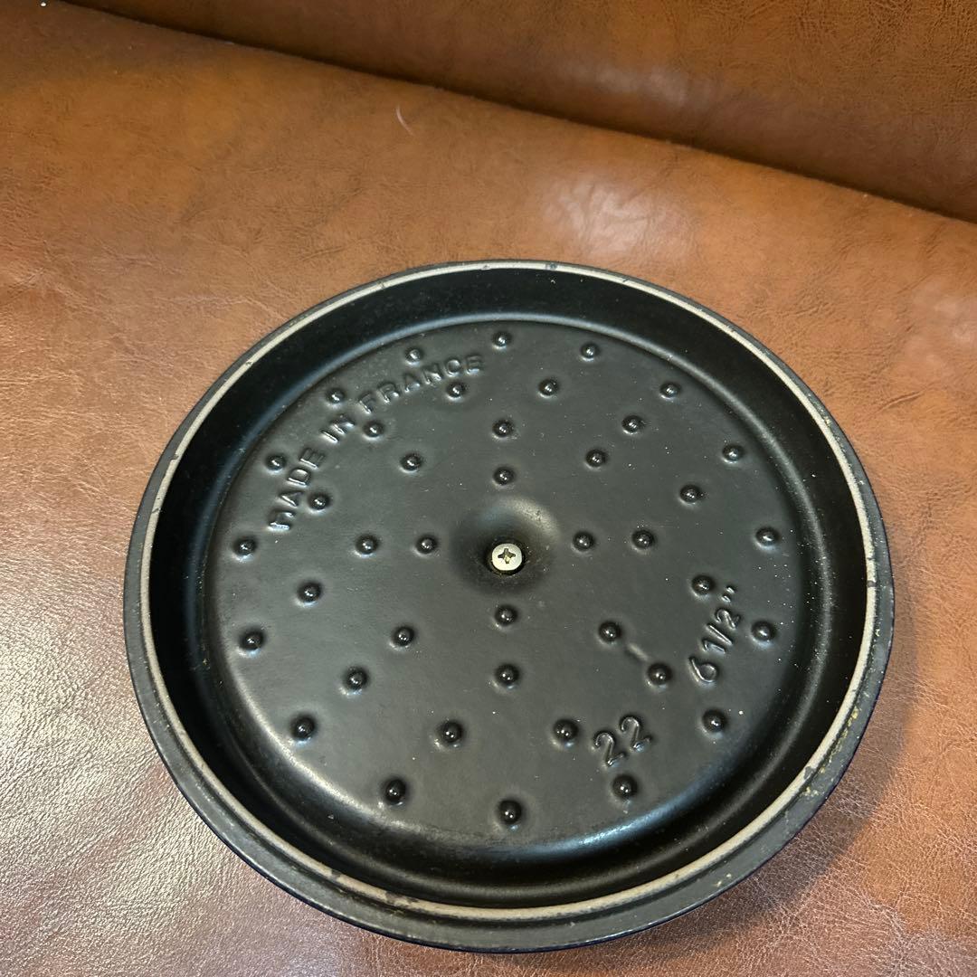 STAUB La Cocotte 22cm ネイビー　ストウブ 鉄鍋 無水鍋