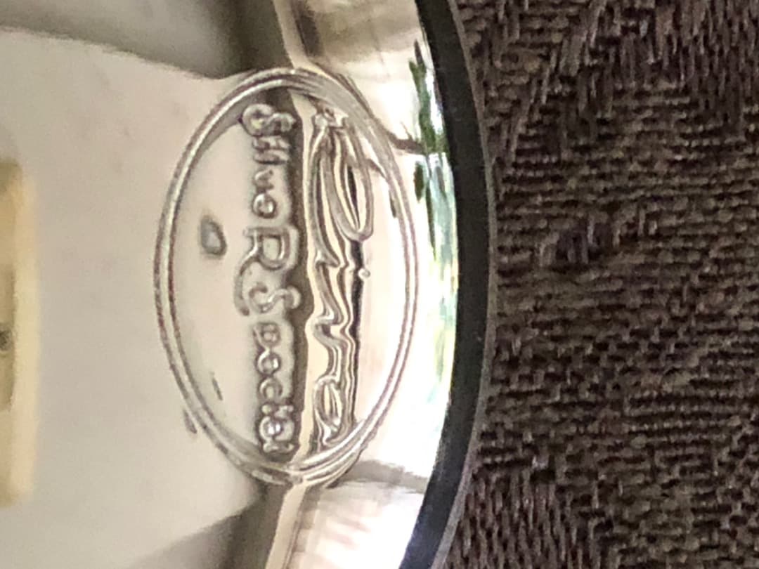 Riva Silver (未使用保存品)のサラダサーバー，サービススプーンセット