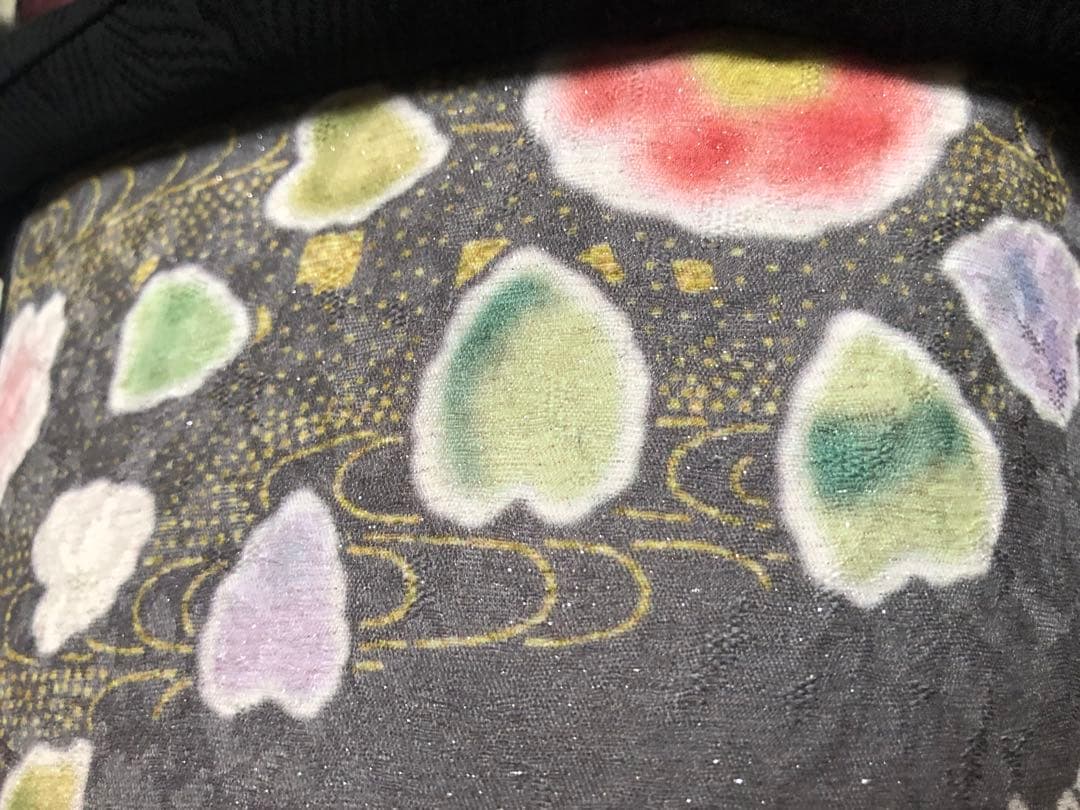 一閑張り　一閑張りバック　蹴鞠猫 歌川国芳　正絹　猫