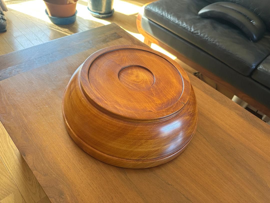 蕎麦道具　こね鉢　栃材　40センチ