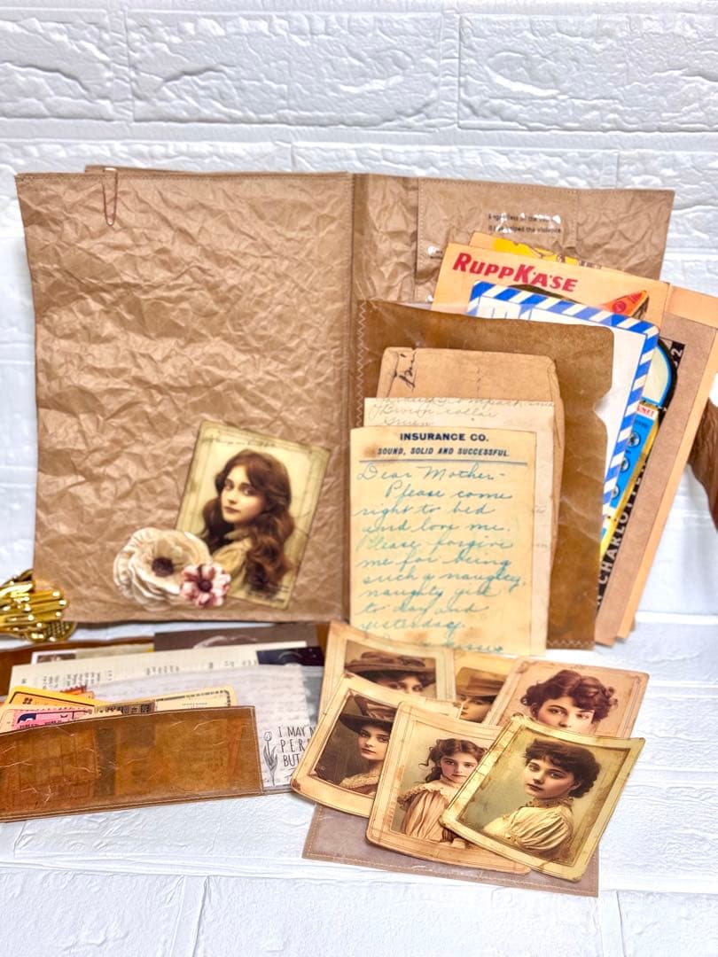 おすそ分けファイル　コラージュ素材収納　クラフトファイル