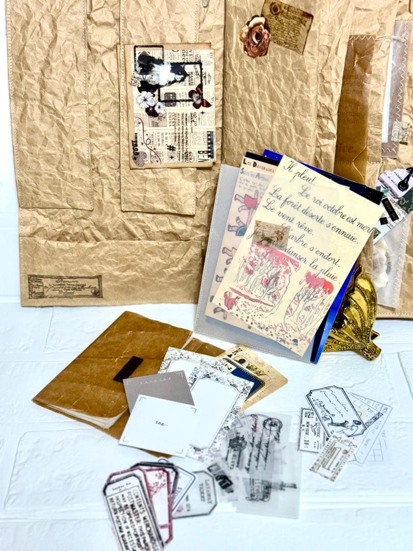 おすそ分けファイル　コラージュ素材収納　クラフトファイル