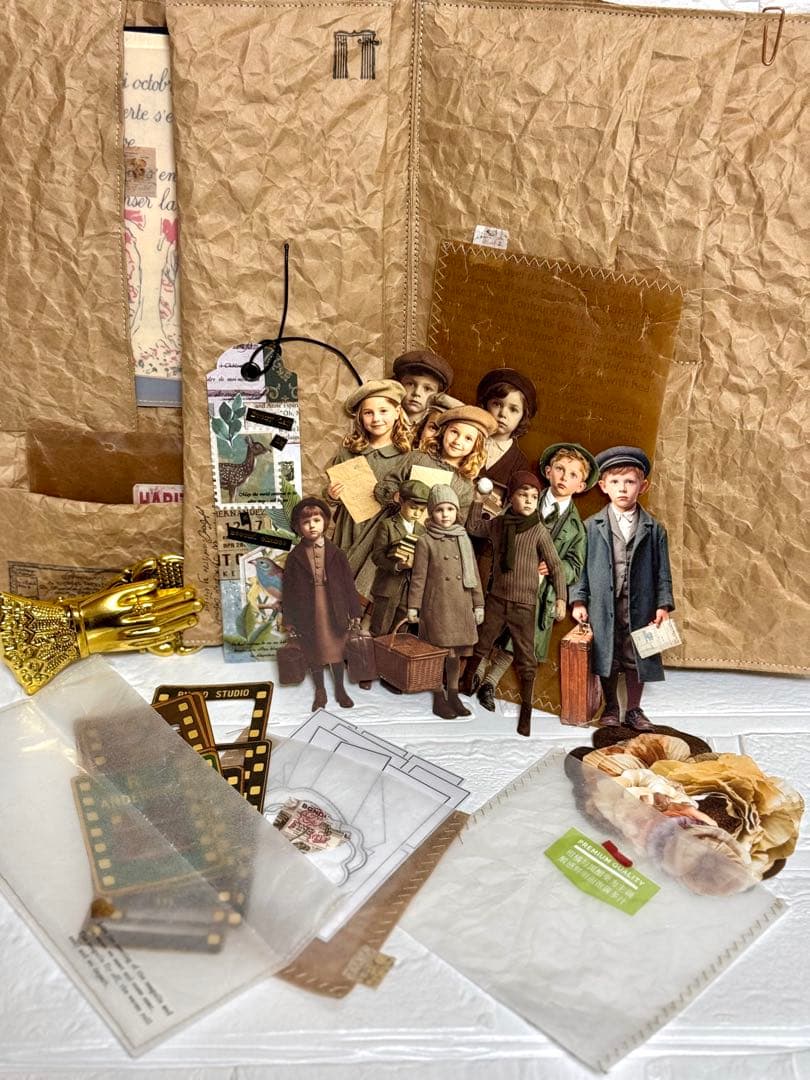 おすそ分けファイル　コラージュ素材収納　クラフトファイル