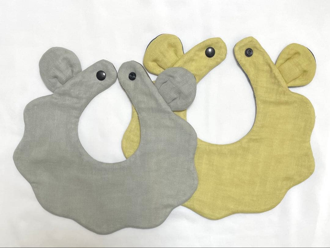 クマさんお耳のスタイ２枚set ハンドメイド