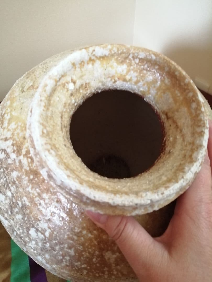 美品　信楽焼壷　名工　星野亨斉　作