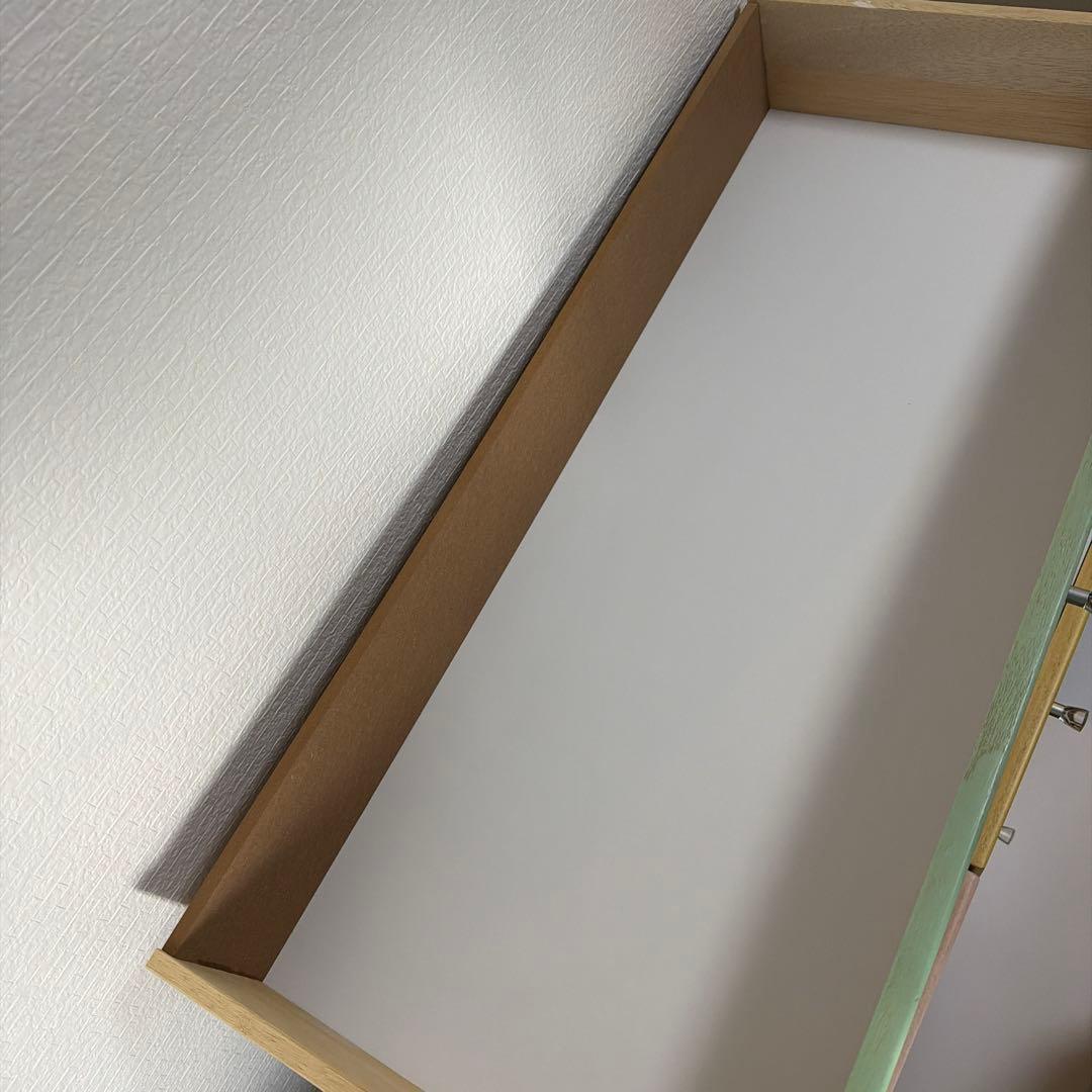 ニトリ　NITORI 木製　カラフルチェスト