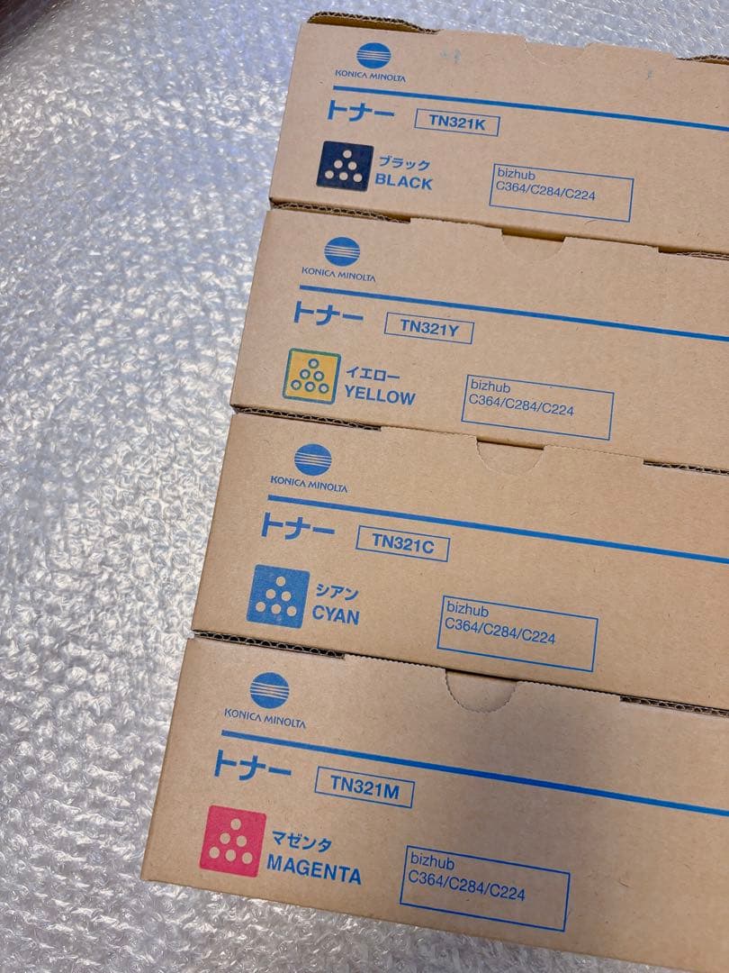 コニカミノルタ bizhub用　純正トナーカートリッジ　TN321 4色セット②