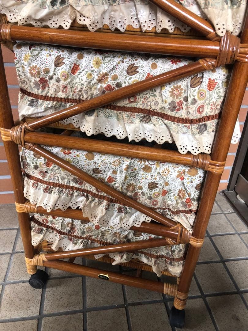 g ラタン　チェスト　レトロポップ　KAZAMA ランジェリーボックス　収納家具