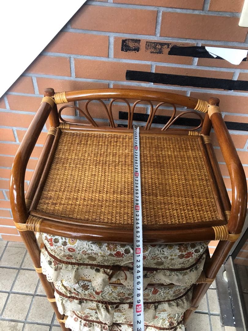 g ラタン　チェスト　レトロポップ　KAZAMA ランジェリーボックス　収納家具