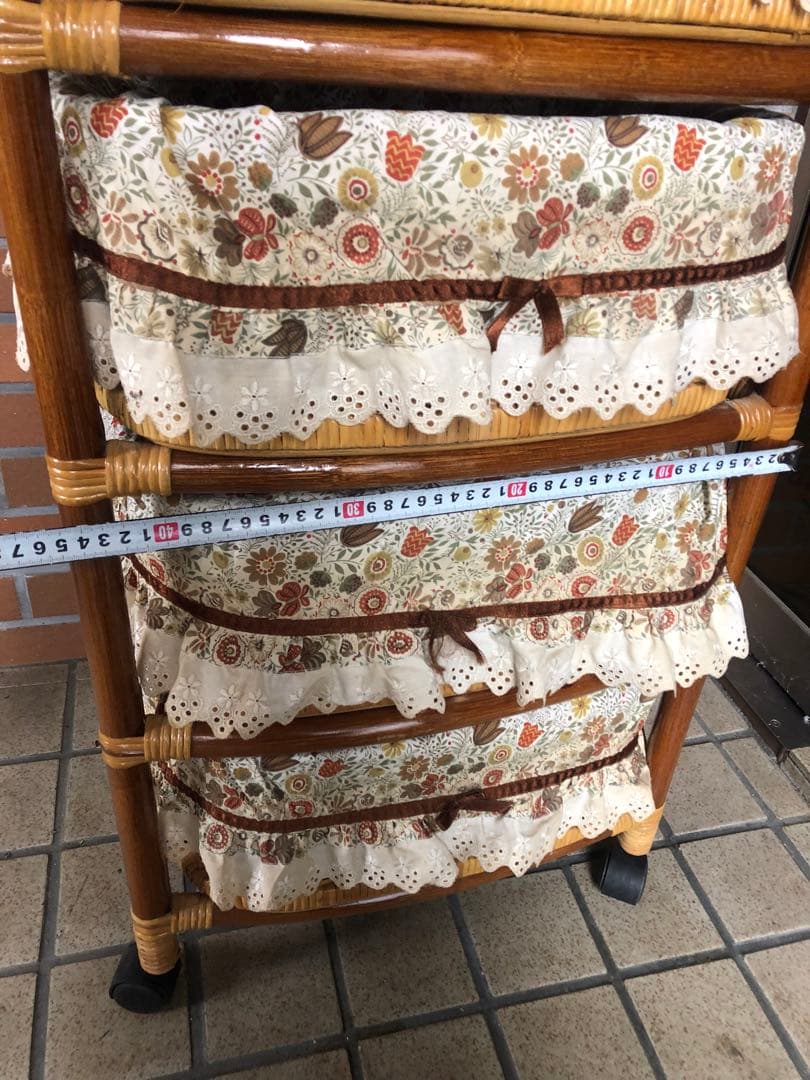 g ラタン　チェスト　レトロポップ　KAZAMA ランジェリーボックス　収納家具