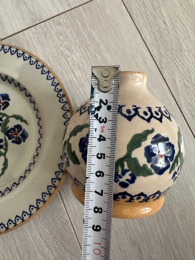 アイルランド製プレート瓶セット花柄ヴィンテージ あちゃちゅむアッシュペー