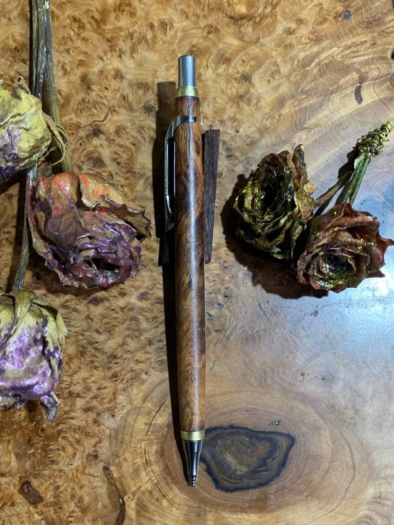 ペンテル　オレンズシャープペンシル0.5mm改 花梨玉杢