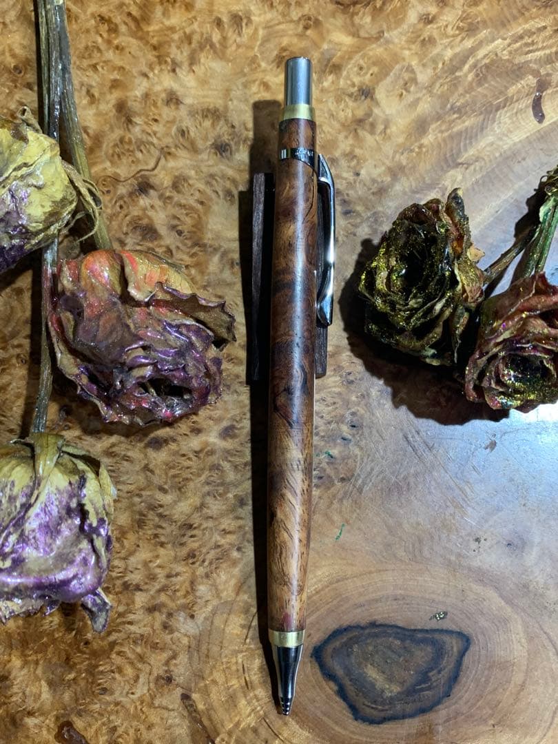 ペンテル　オレンズシャープペンシル0.5mm改 花梨玉杢