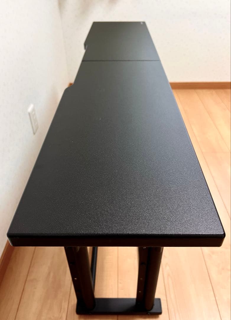 【ユキ】Bauhütte デスク ブラック BHC-1200H-BK