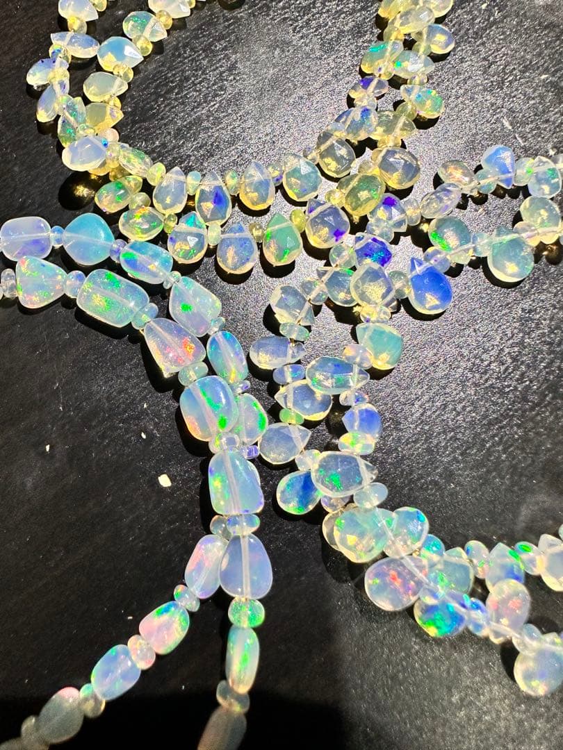 k14gf クリアイエロー系 オパール ブレスレット ペアシェイプ