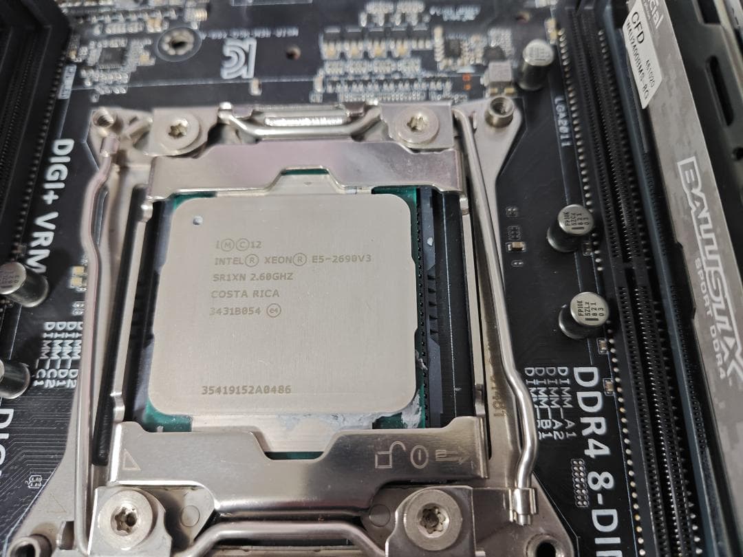 XEON E5 2690V3 + ASUS X99-A + メモリー　セット