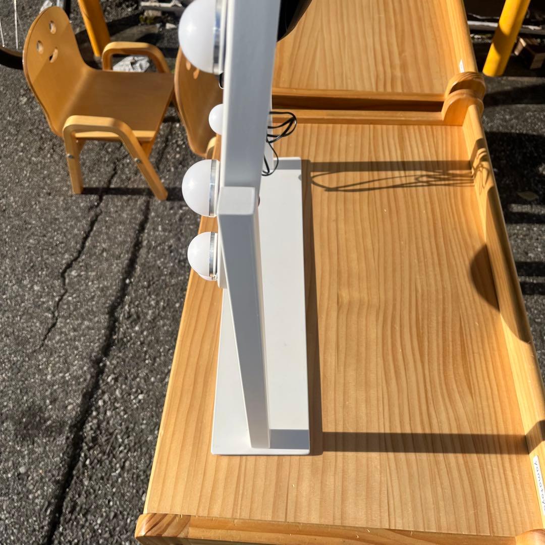 Francfranc フッツェ ハリウッドミラー ラウンド L ホワイト