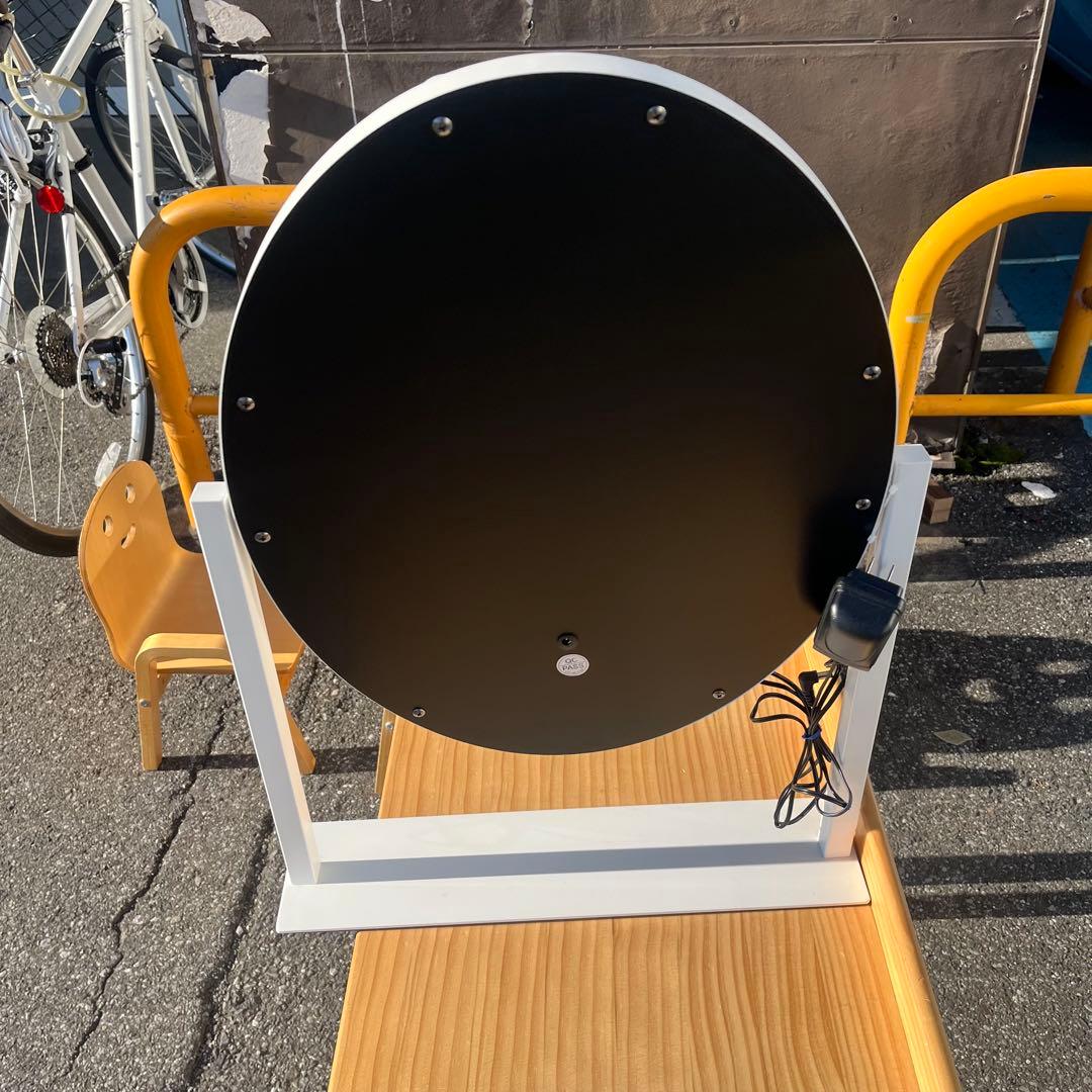 Francfranc フッツェ ハリウッドミラー ラウンド L ホワイト