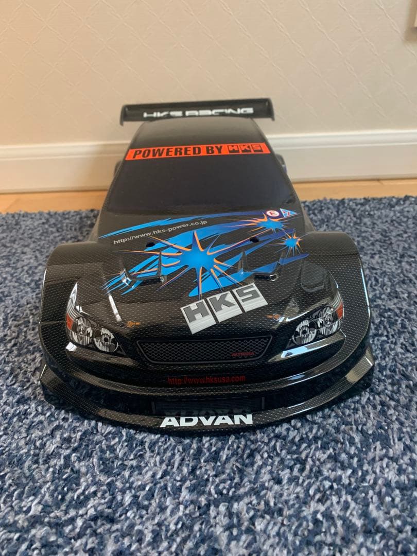 タミヤ　1/10ラジコン用ボディ　HKS　レーシング　アルテッツァ　カーボン柄