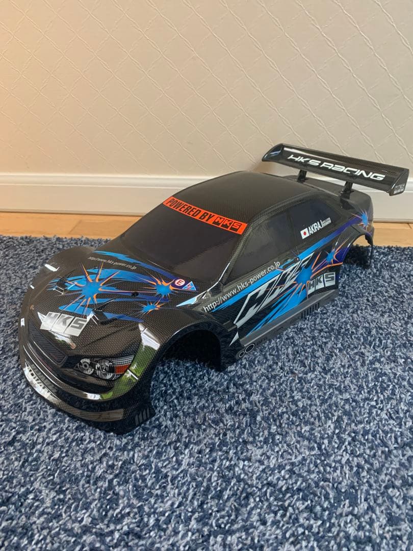 タミヤ　1/10ラジコン用ボディ　HKS　レーシング　アルテッツァ　カーボン柄