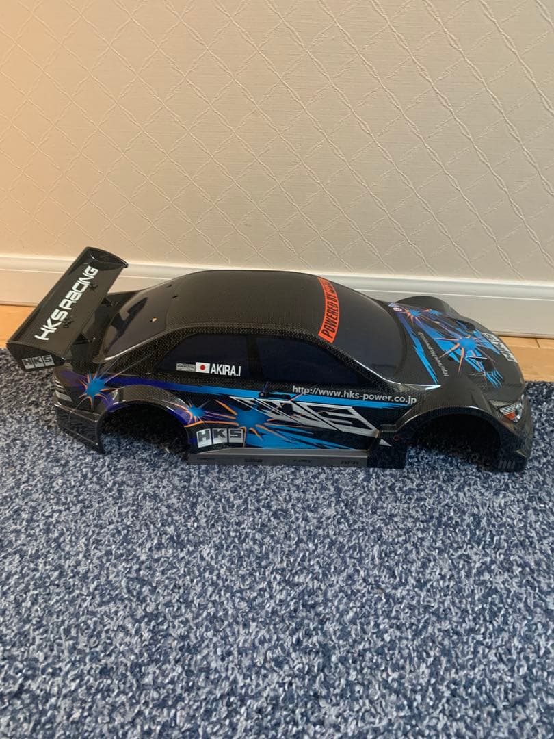 タミヤ　1/10ラジコン用ボディ　HKS　レーシング　アルテッツァ　カーボン柄
