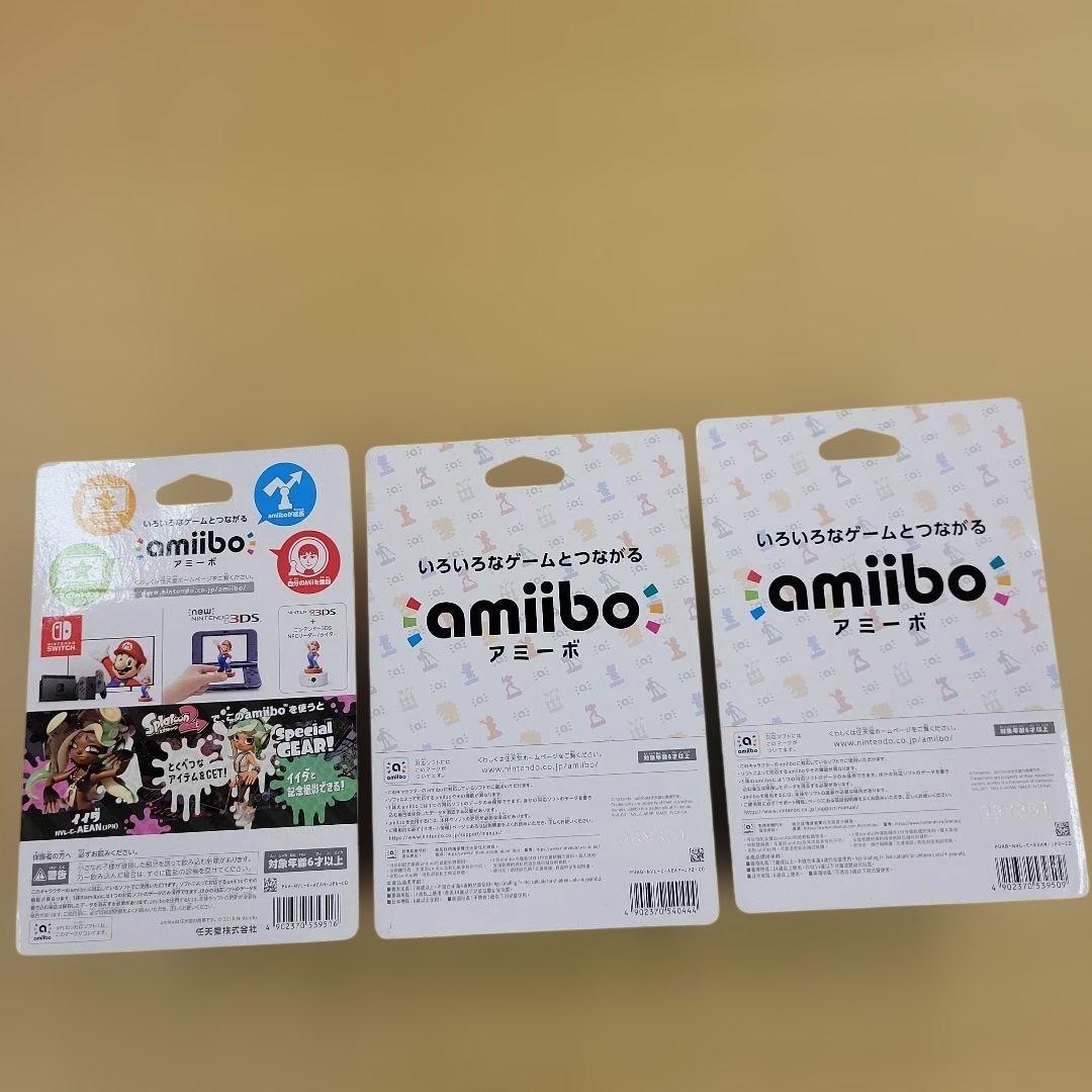 【新品未開封】amiibo スプラトゥーン　ヒメ　タコガール&イイダ3点セット