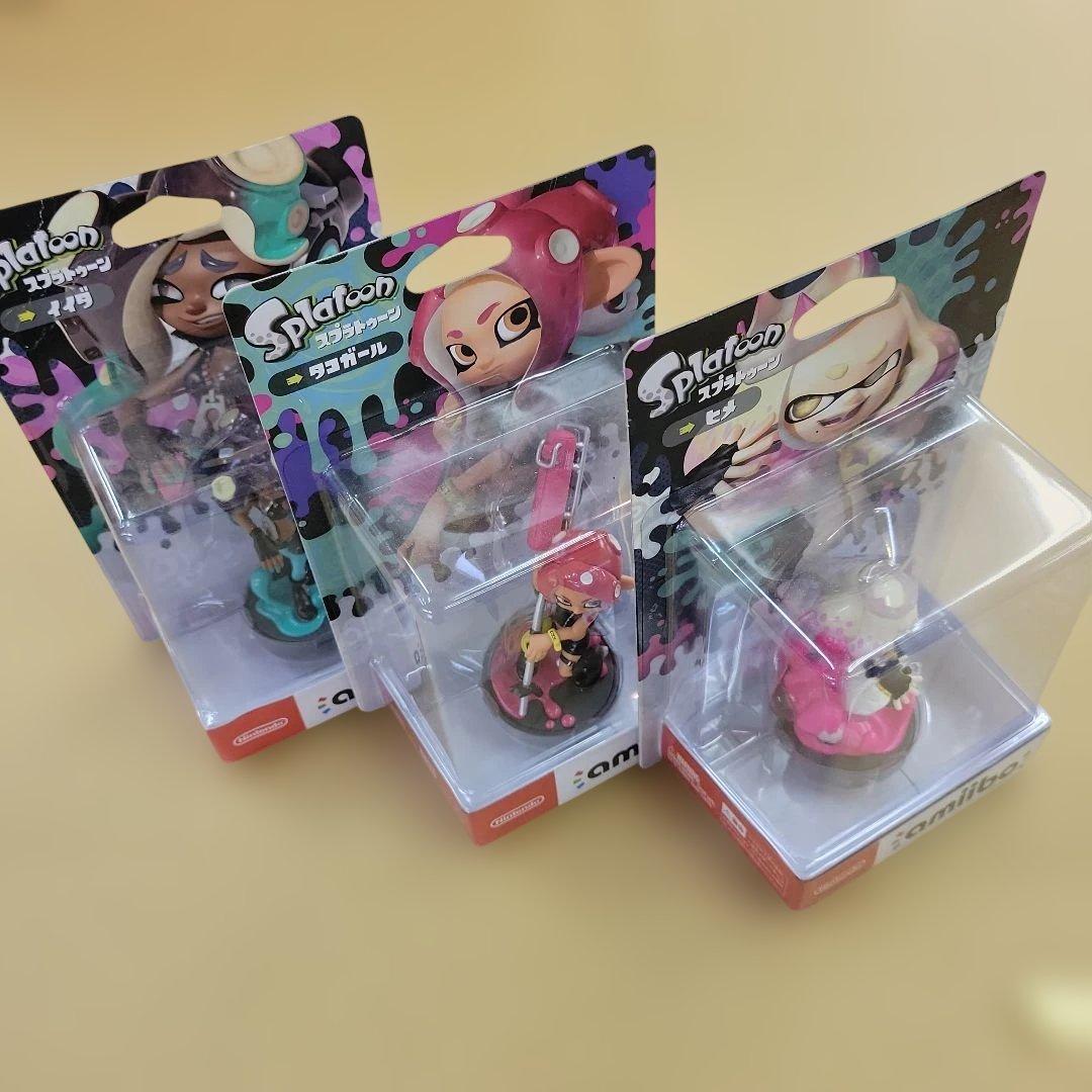 【新品未開封】amiibo スプラトゥーン　ヒメ　タコガール&イイダ3点セット