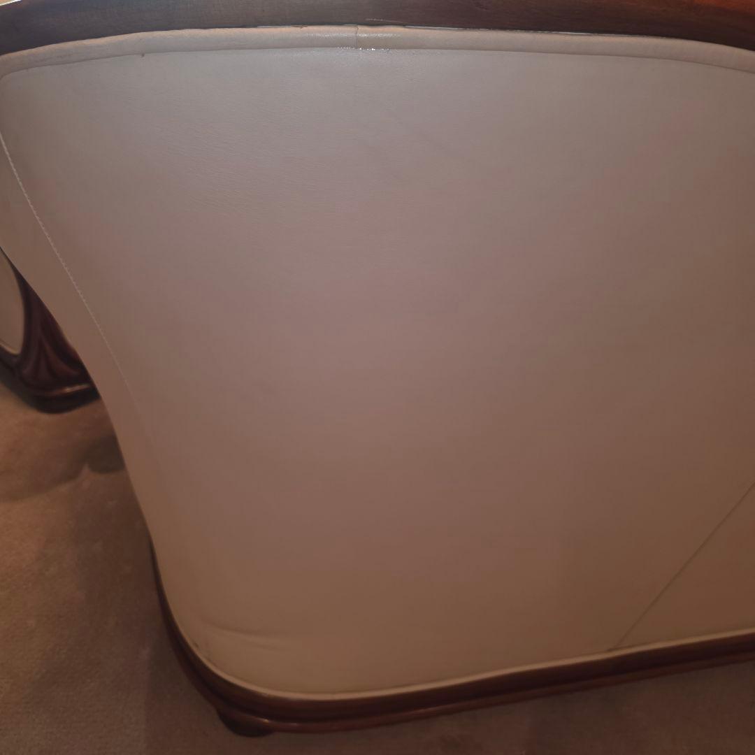 【アンティーク】ビンテージ本革レザー 3人掛けソファ