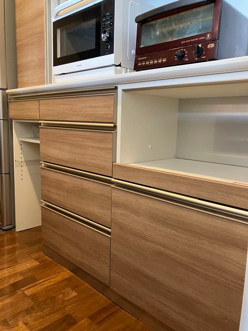 【美品】アヤノ製作所160㎝幅／高さ215㎝食器棚【3/22～3/24】発送予定