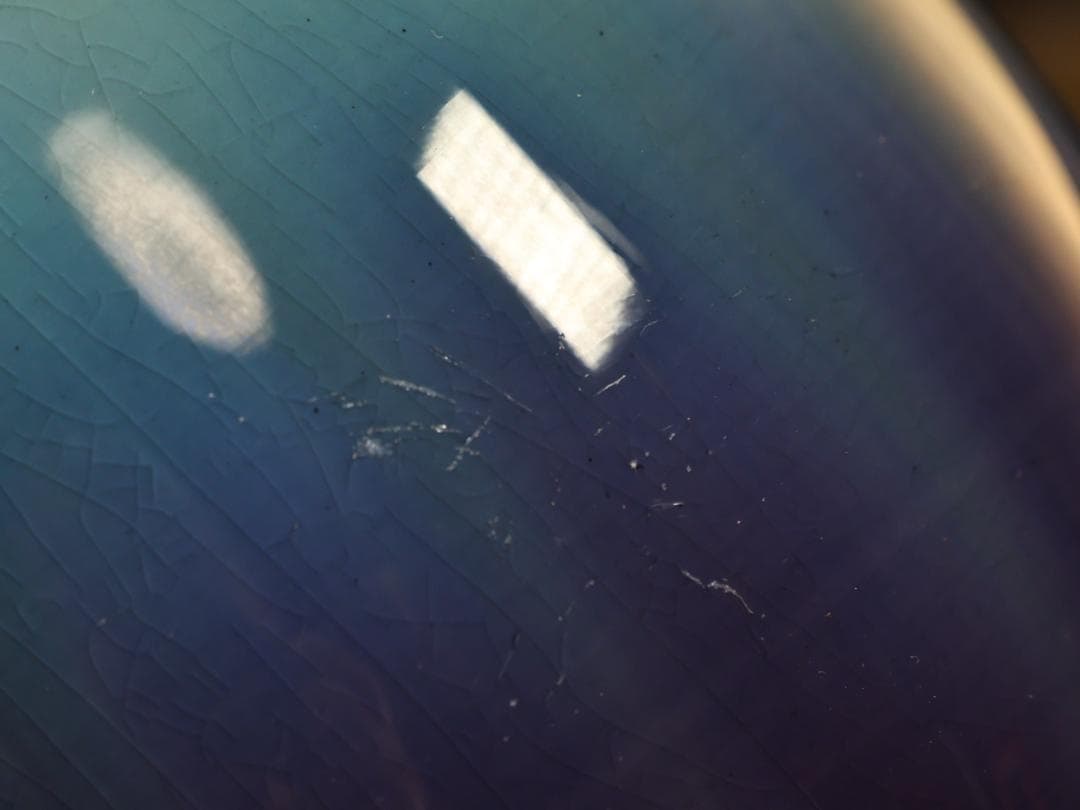 BK510　九谷焼　名工　人間国宝　三代　徳田八十吉（正彦銘）　彩釉　壷　壺