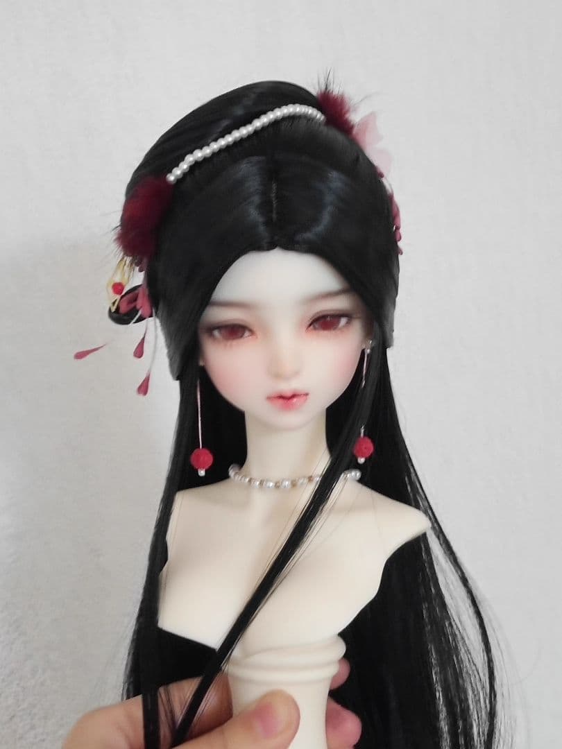 AX57 BJD 1/3 人形 ドール　用ウィッグ カツラ 耐熱 ハンドメイド