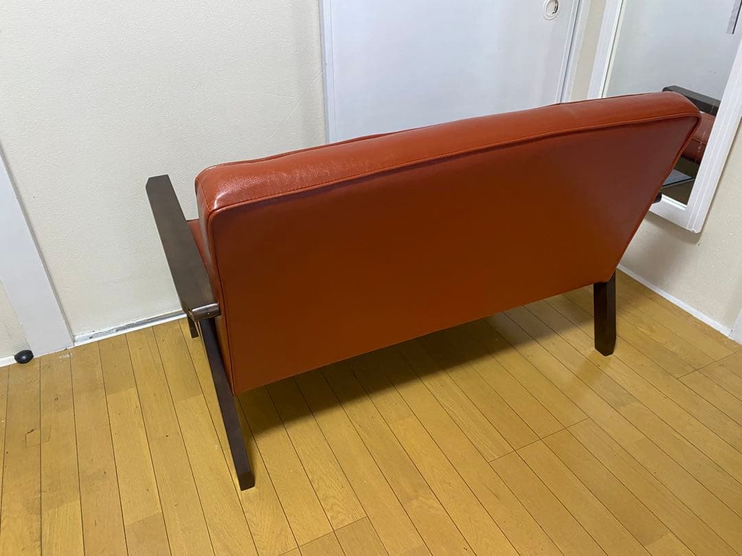 2人掛けソファ　PVC 合成皮革　vn001-2p カッパー